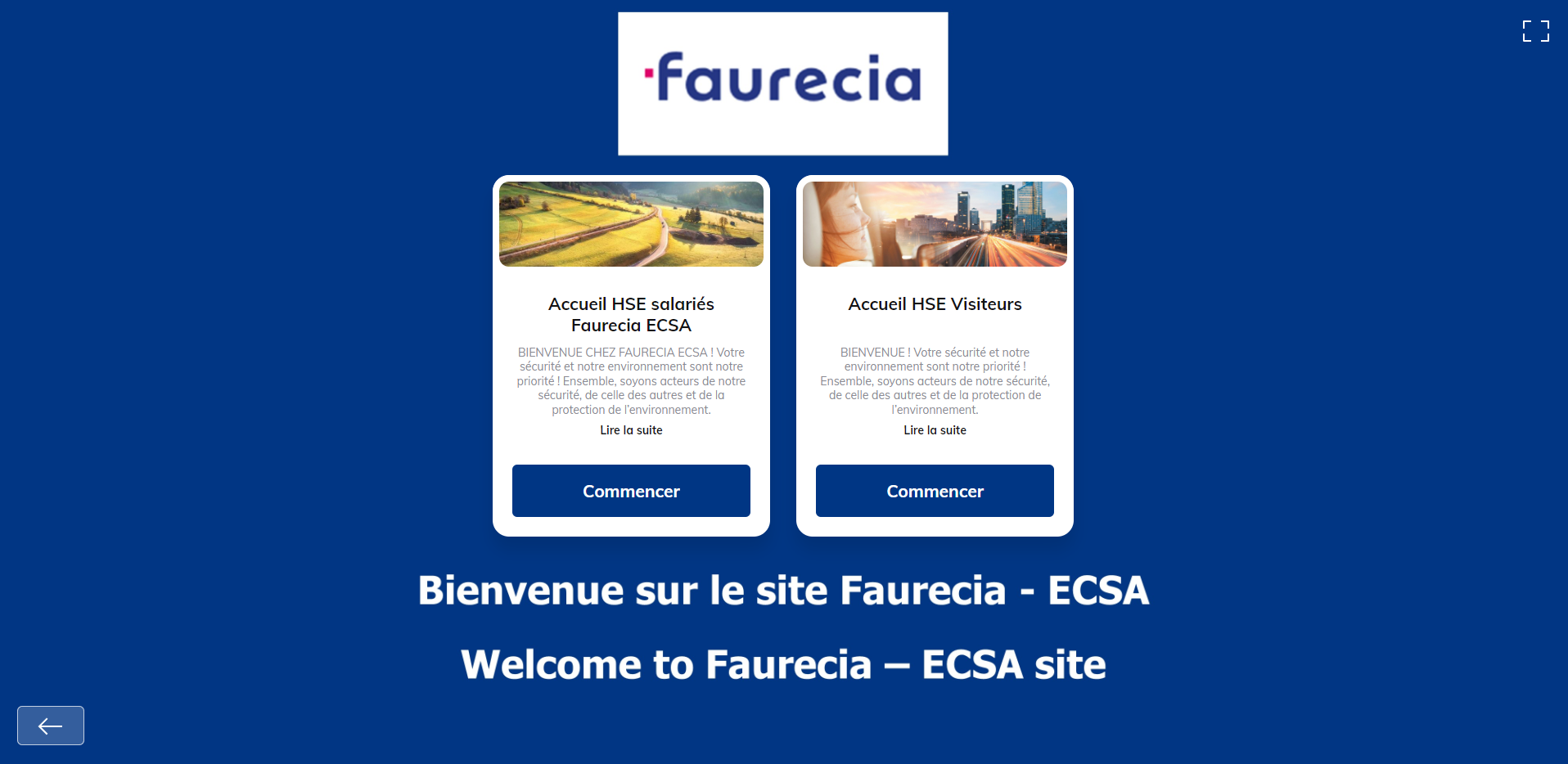 L'accueil sécurité du site Tereos de Lillebonne sur la plateforme CIKABA
